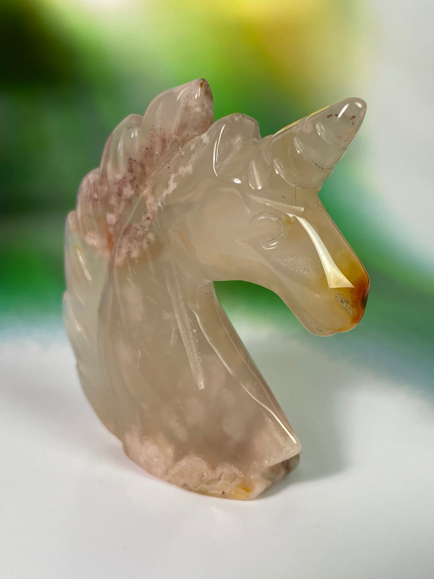 Flower Agate Unicorn