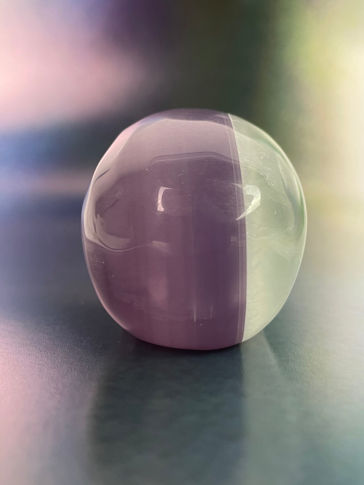 Fluorite Skull Purple-Clear