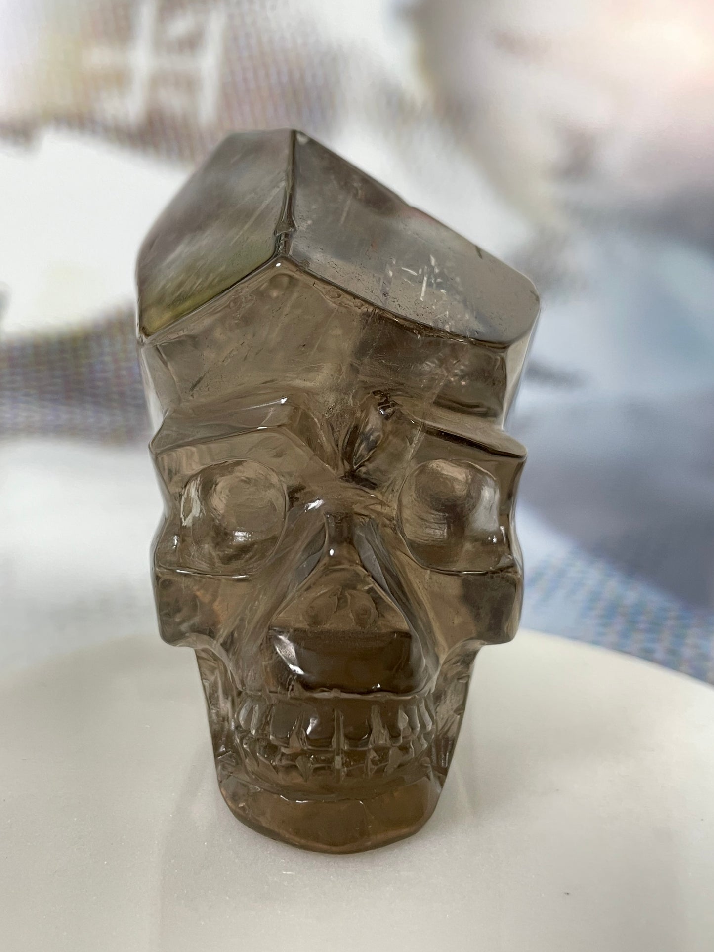 Skull Smokey Quartz Crystal