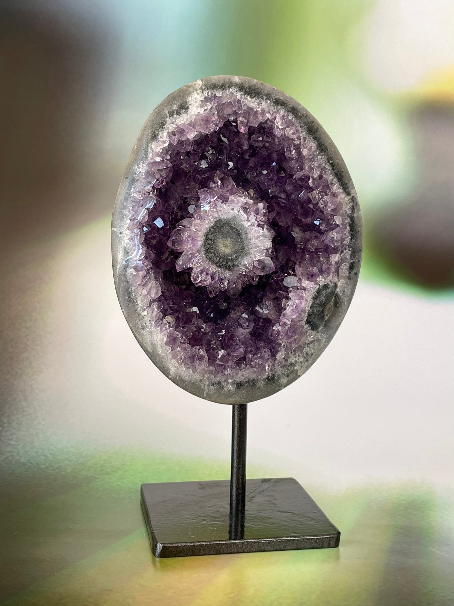 Amethyst with Stalactite Eye from Uruguay