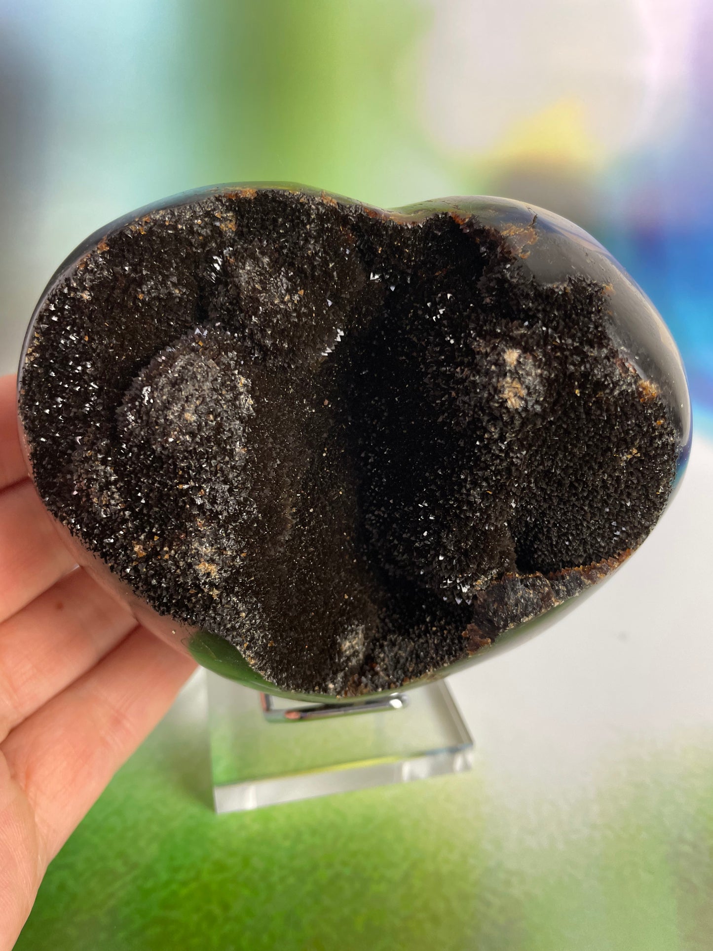 Septerian Druzy Heart S