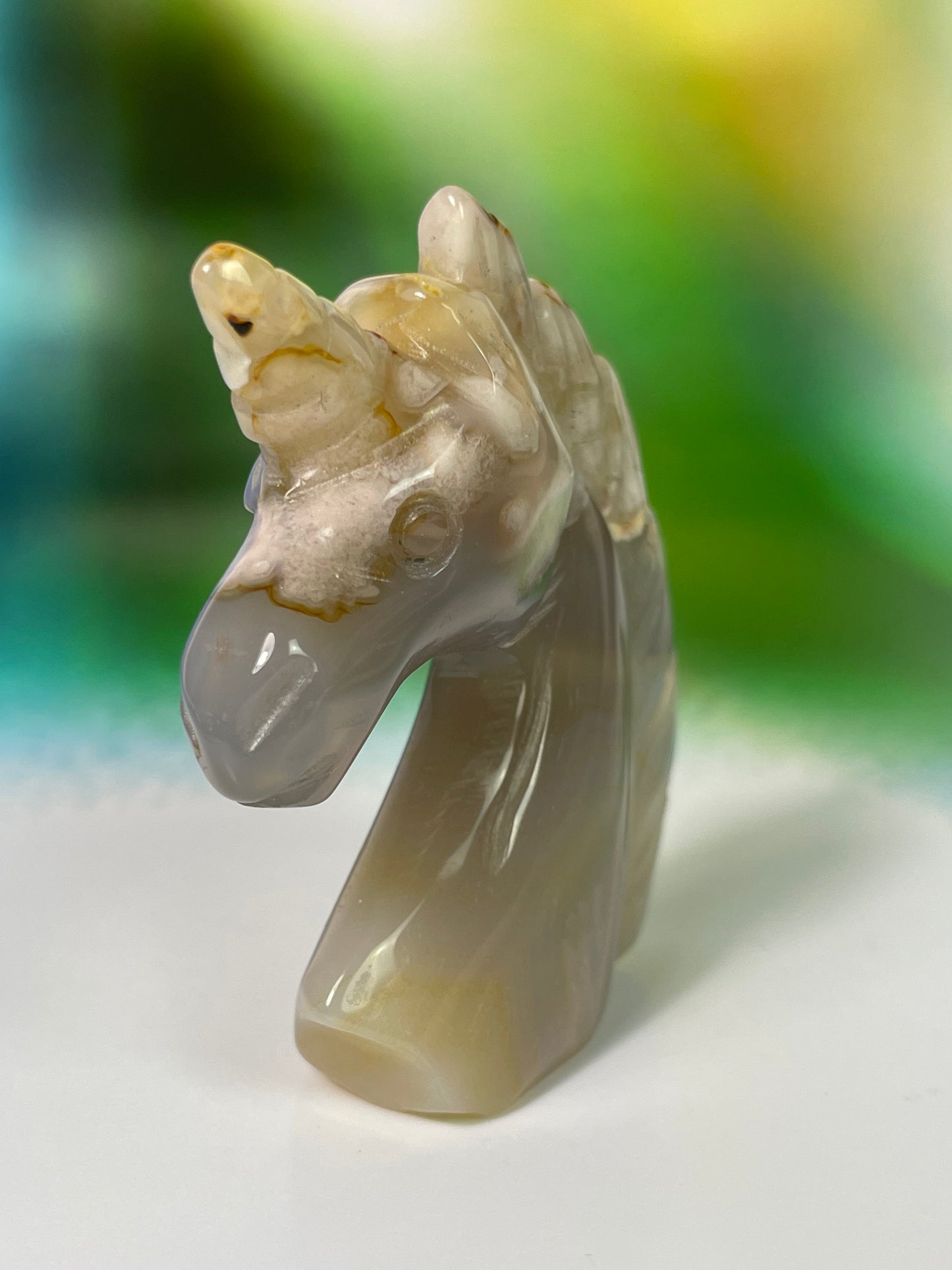 Flower Agate Unicorn