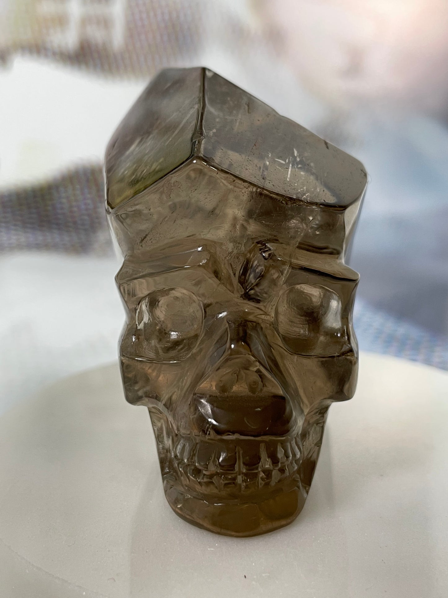 Skull Smokey Quartz Crystal