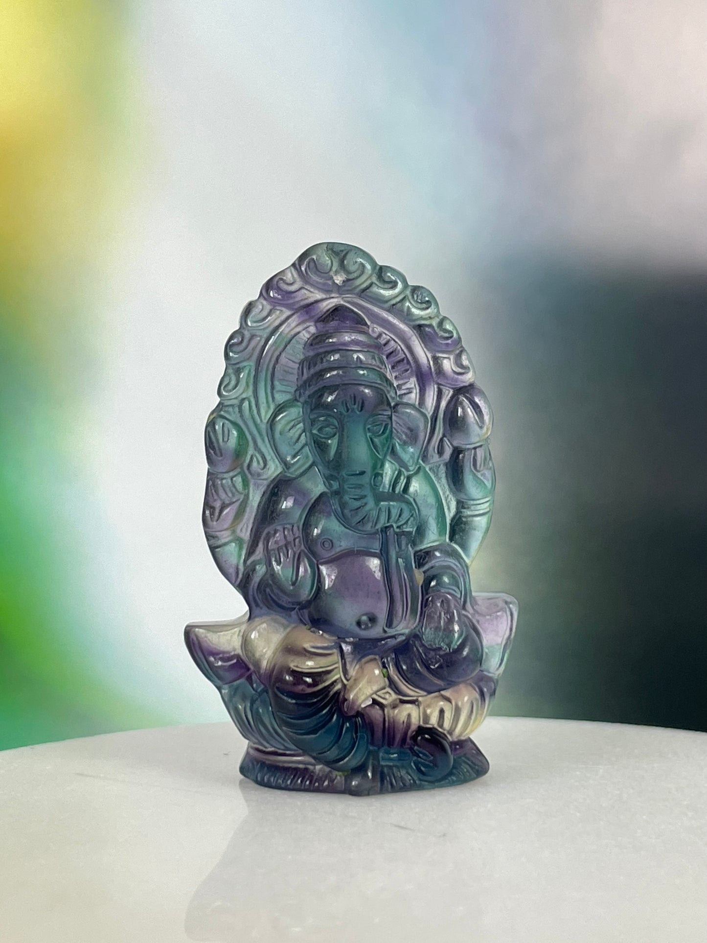 Fluorite Ganesh Multicolor