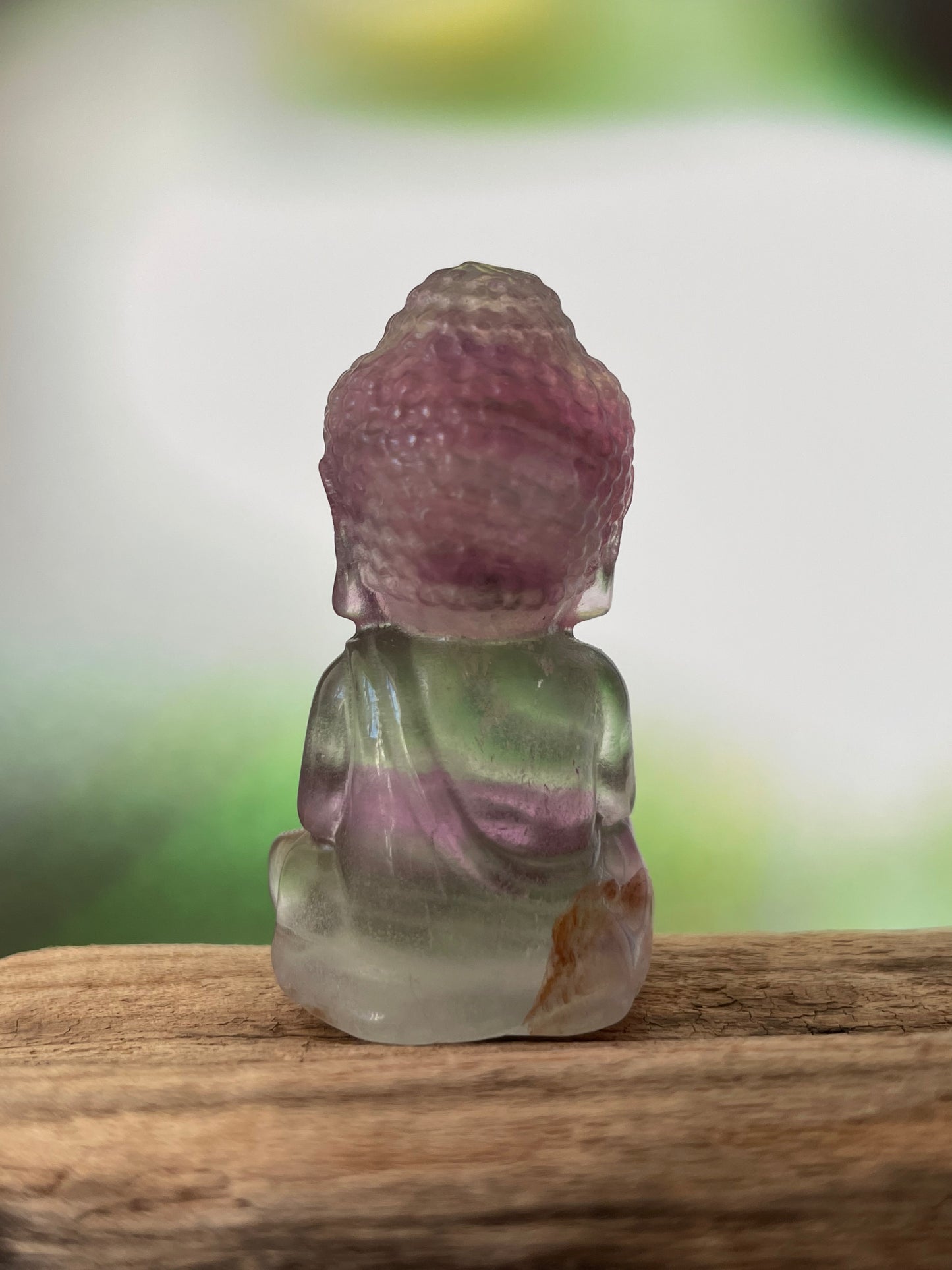 Fluorite Baby Buddha – Bright Purple Green