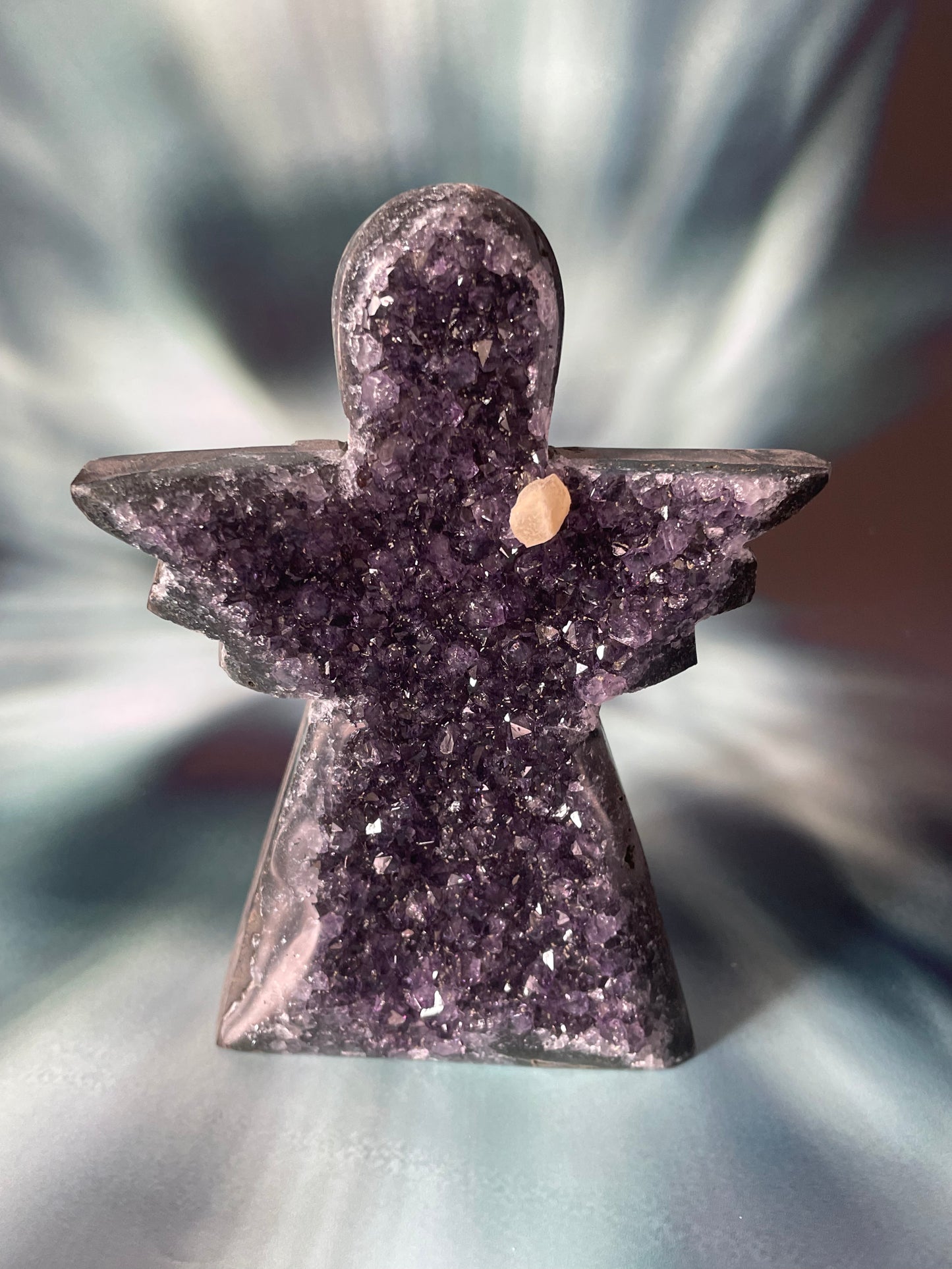 Amethyst Angel with Calcite from Uruguay