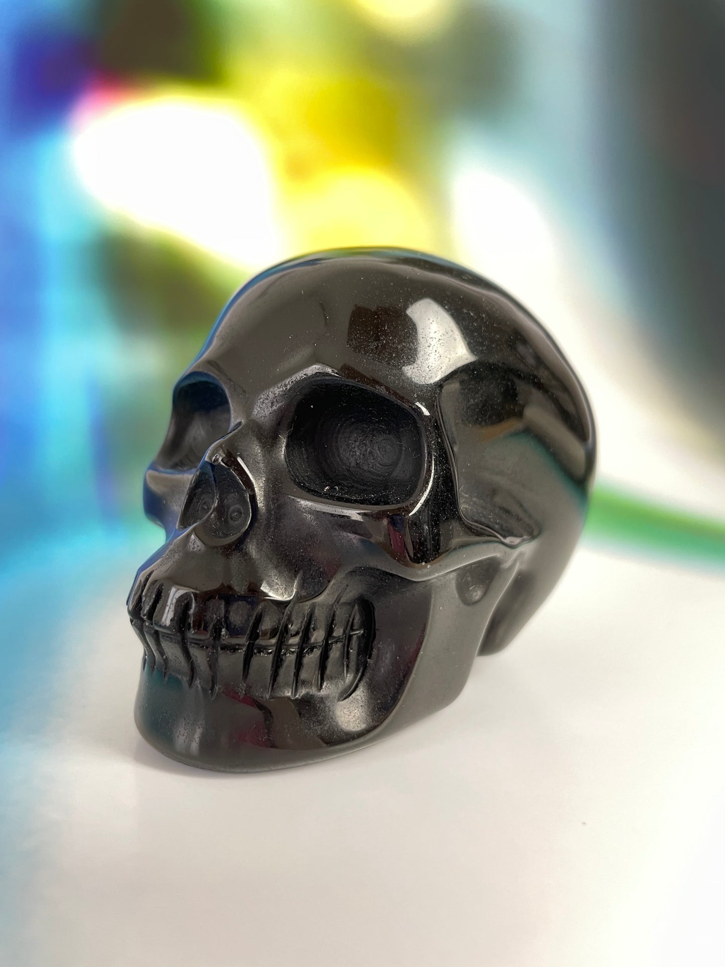 Black Obsidian Skull