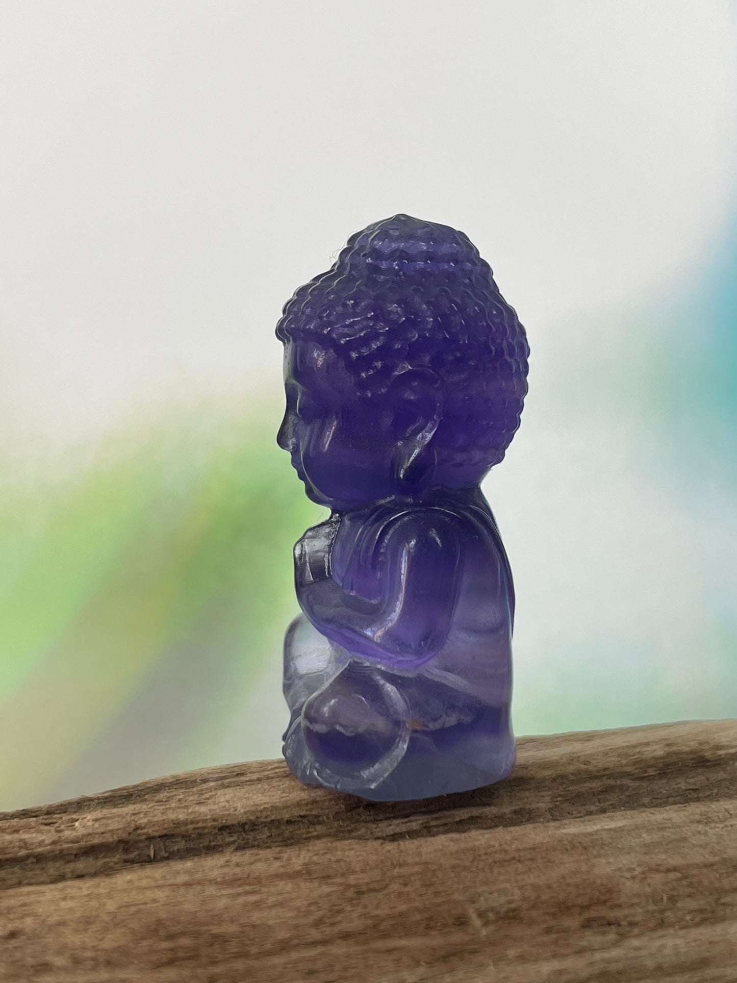 Fluorite Baby Buddha – Violet