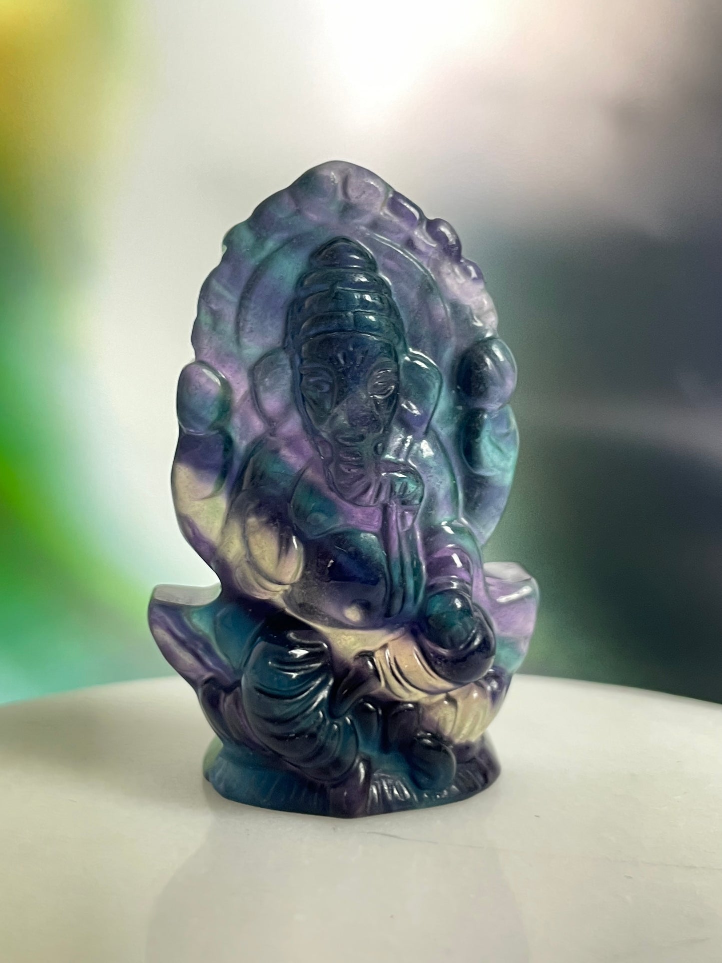 Fluorite Ganesh Multicolor