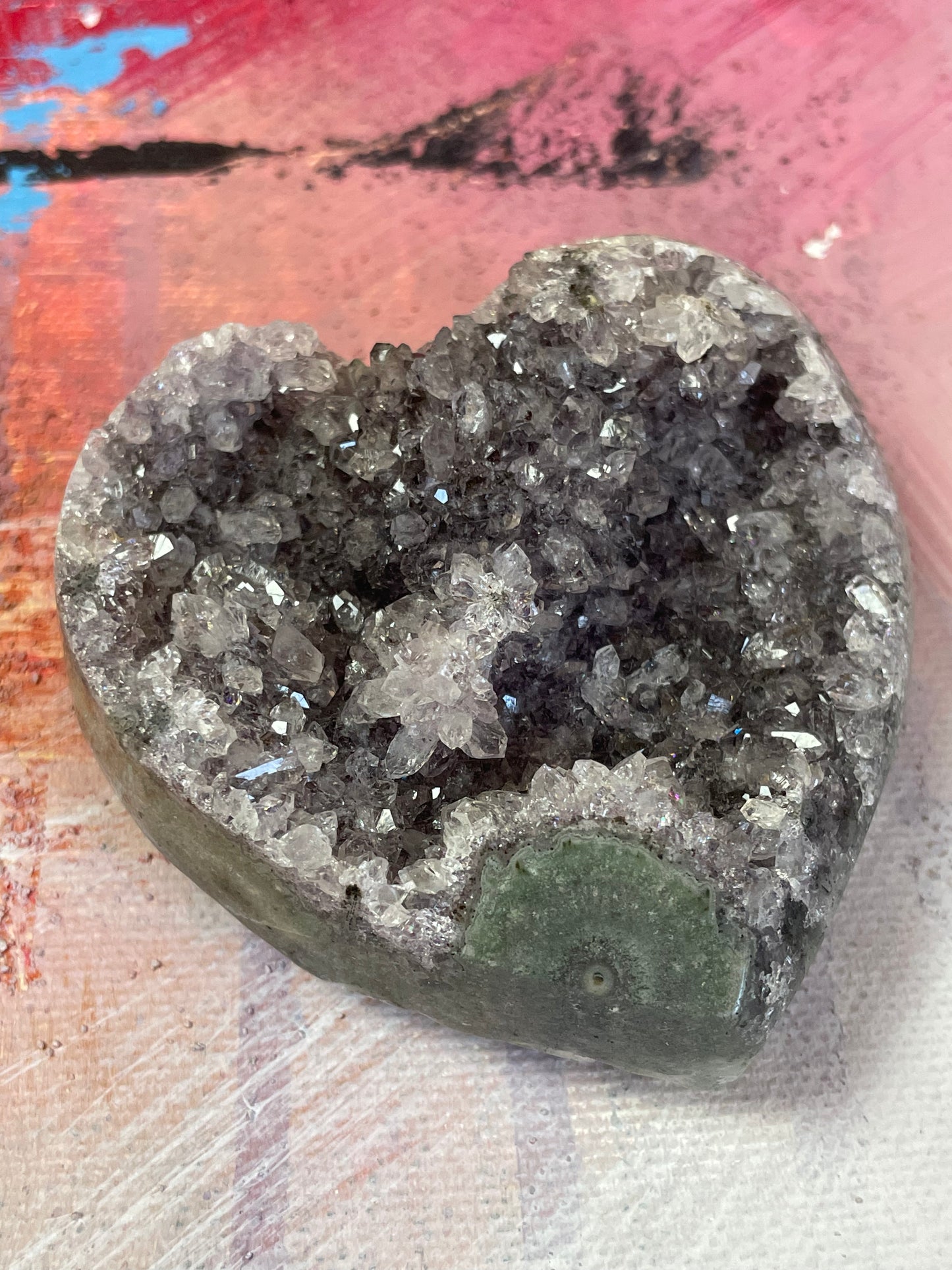 Amethyst Lavender Heart from Uruguay