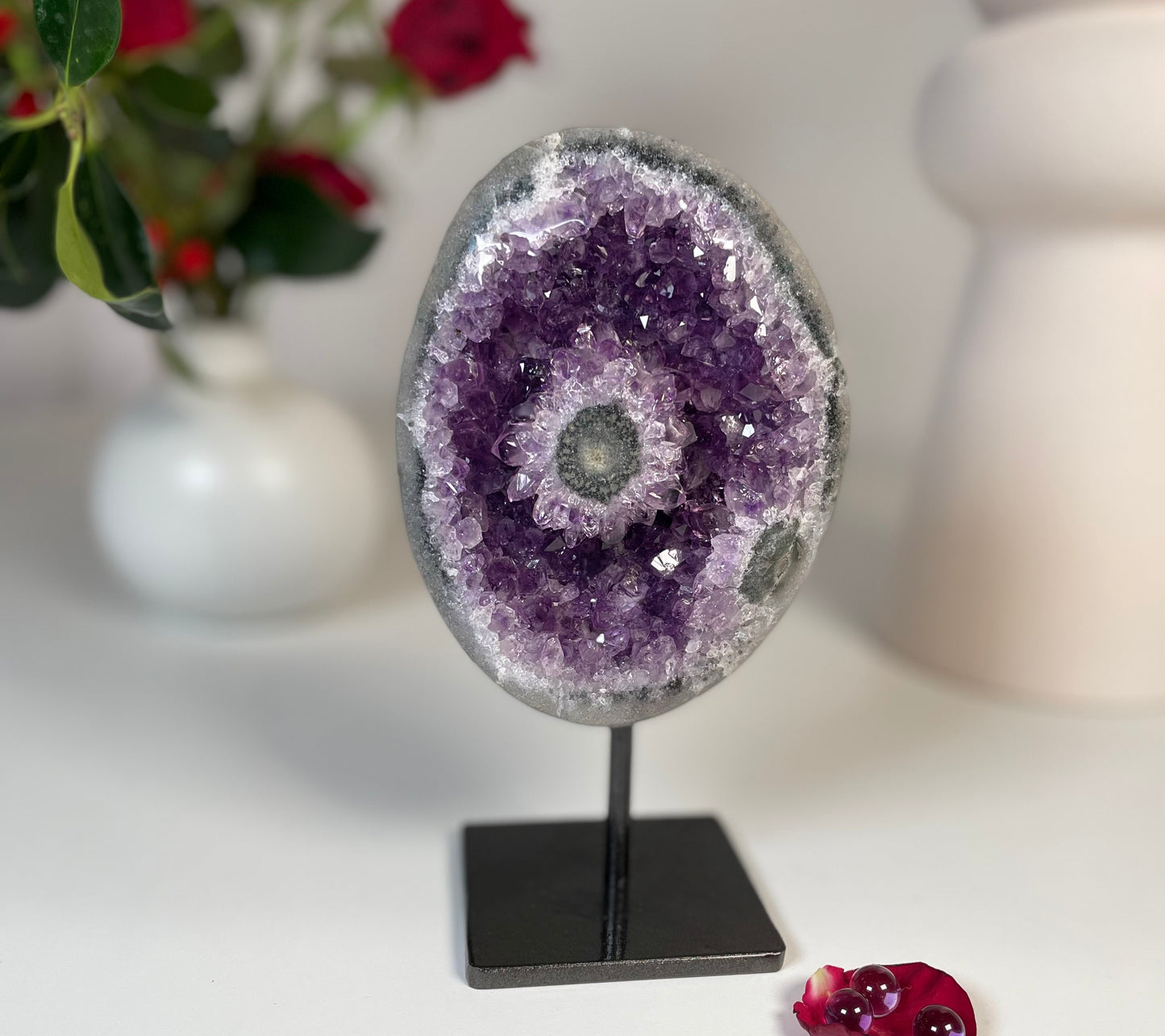 Amethyst with Stalactite Eye from Uruguay