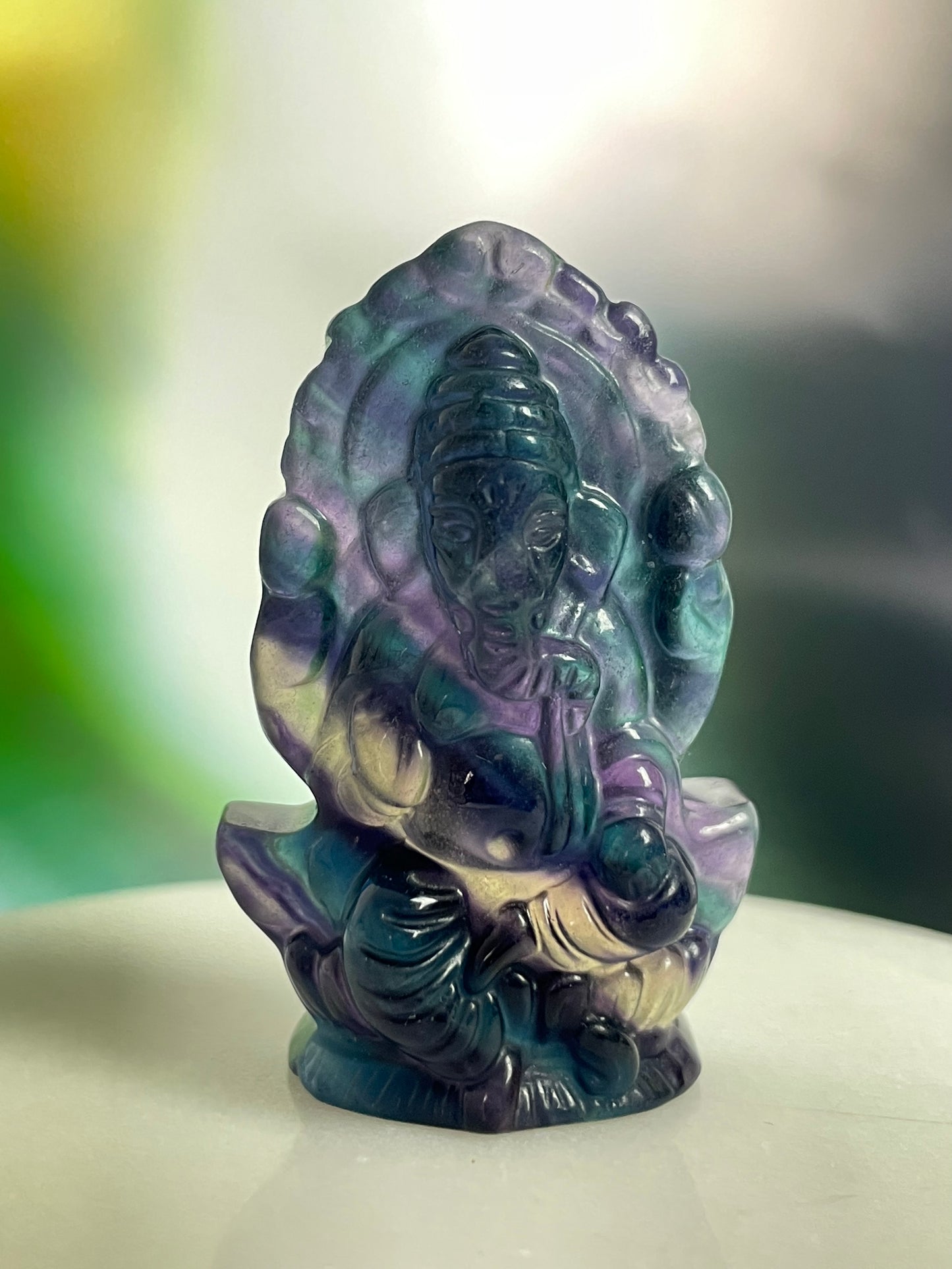 Fluorite Ganesh Multicolor