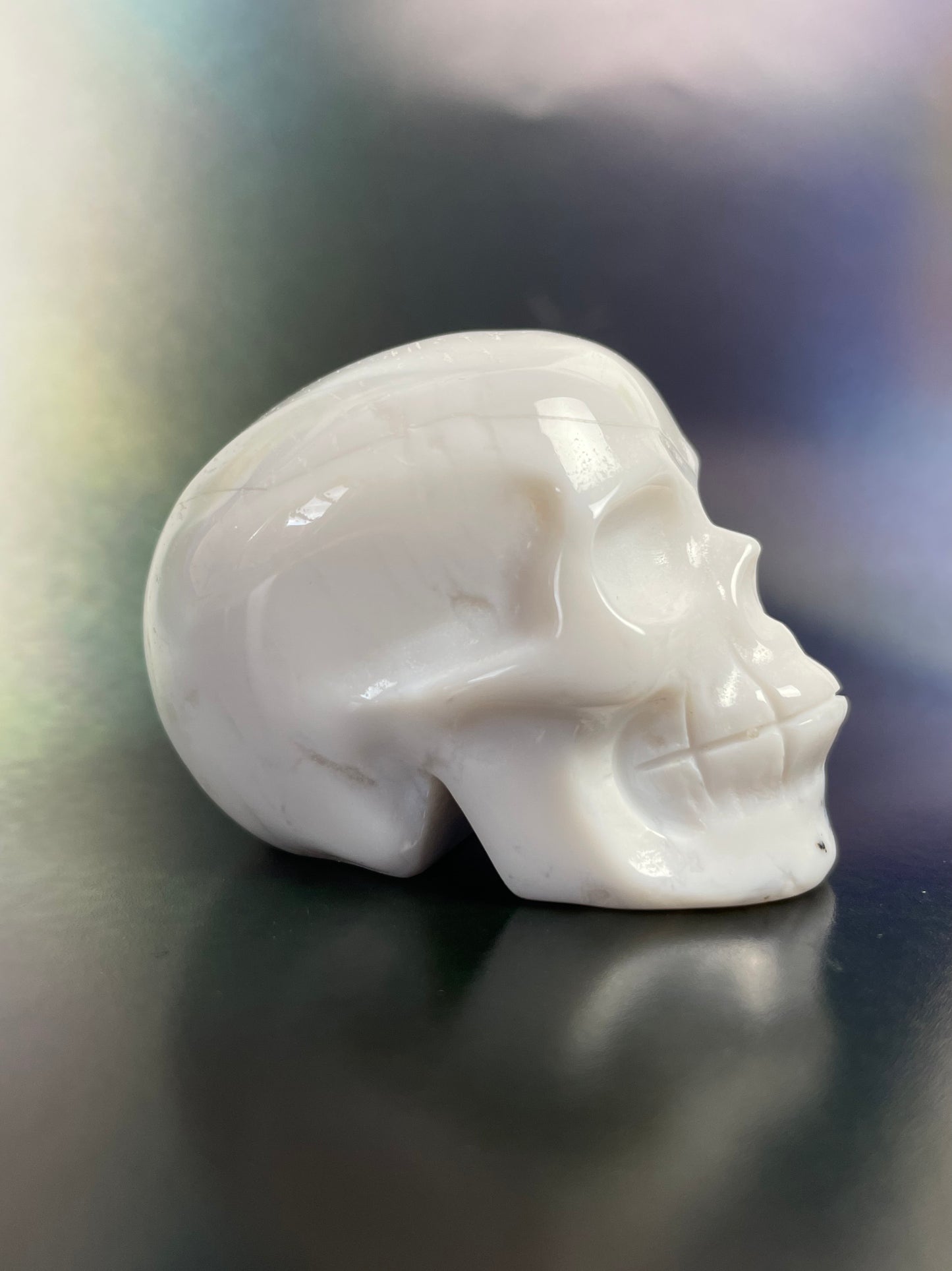 Dentritic Agate Skull S