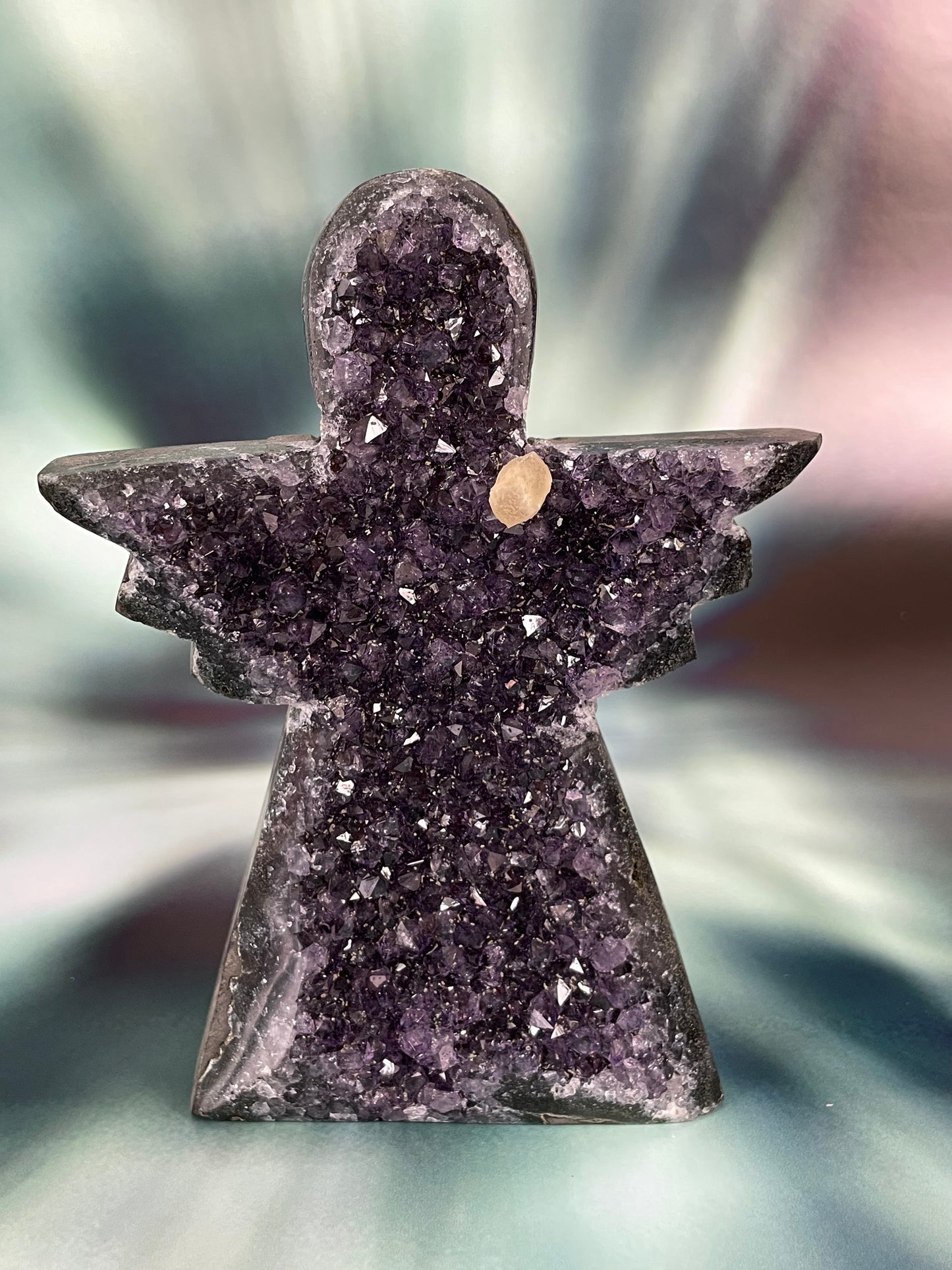 Amethyst Angel with Calcite from Uruguay