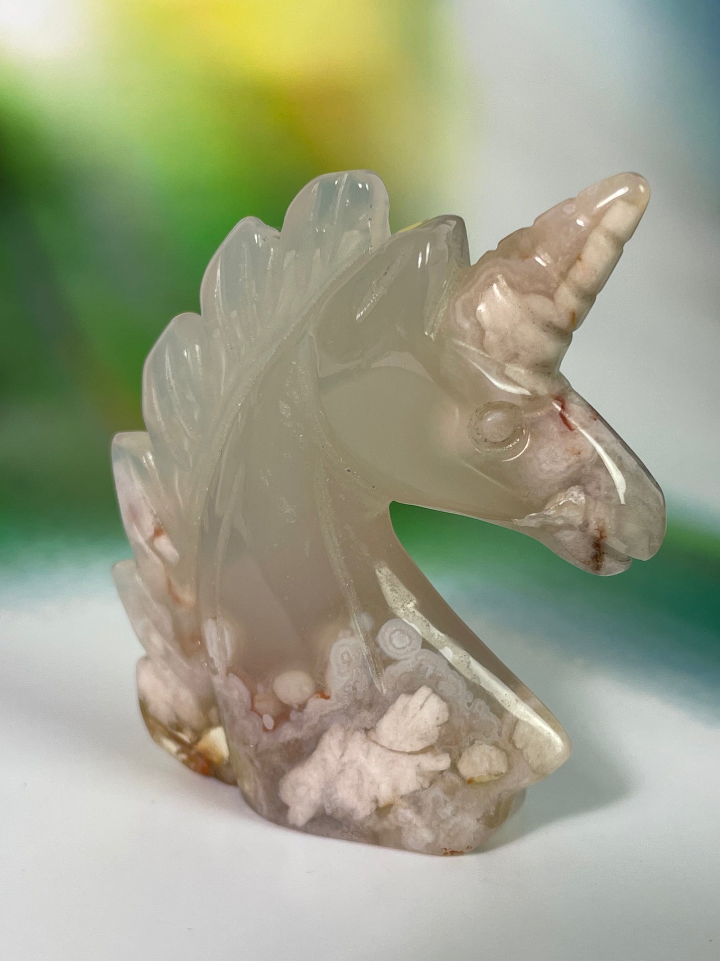 Flower Agate Unicorn