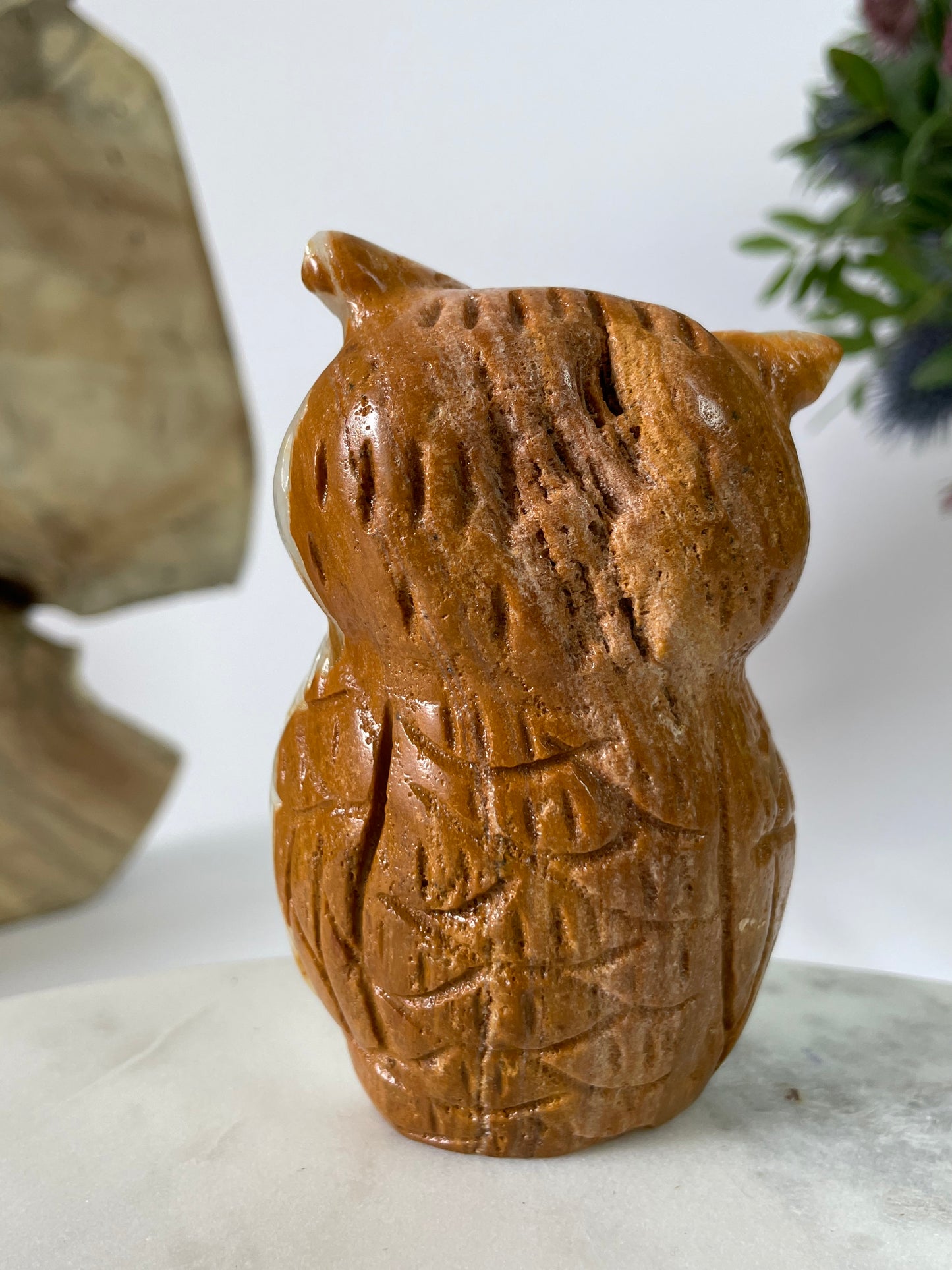Jade Owl White Brown I