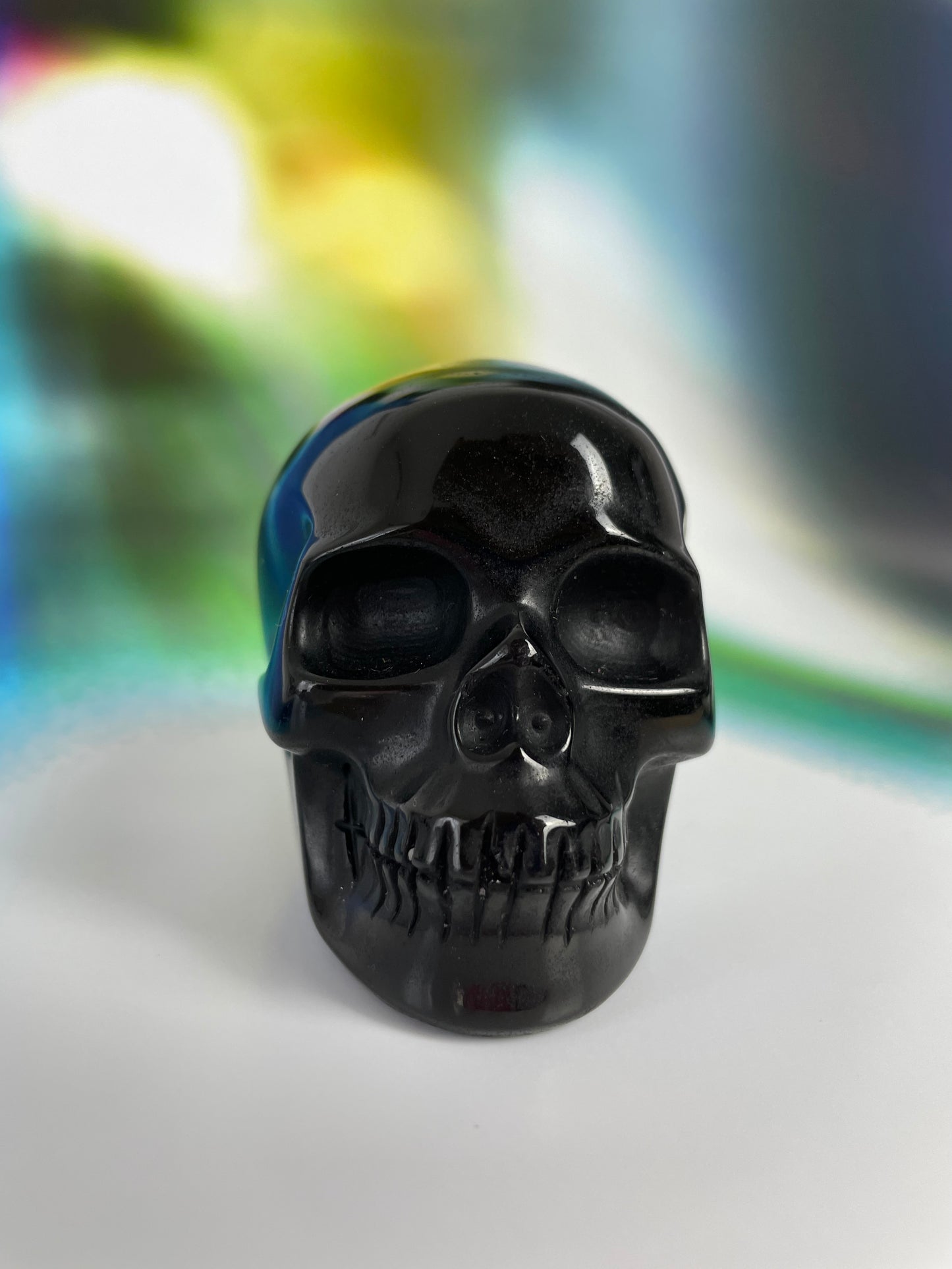 Black Obsidian Skull