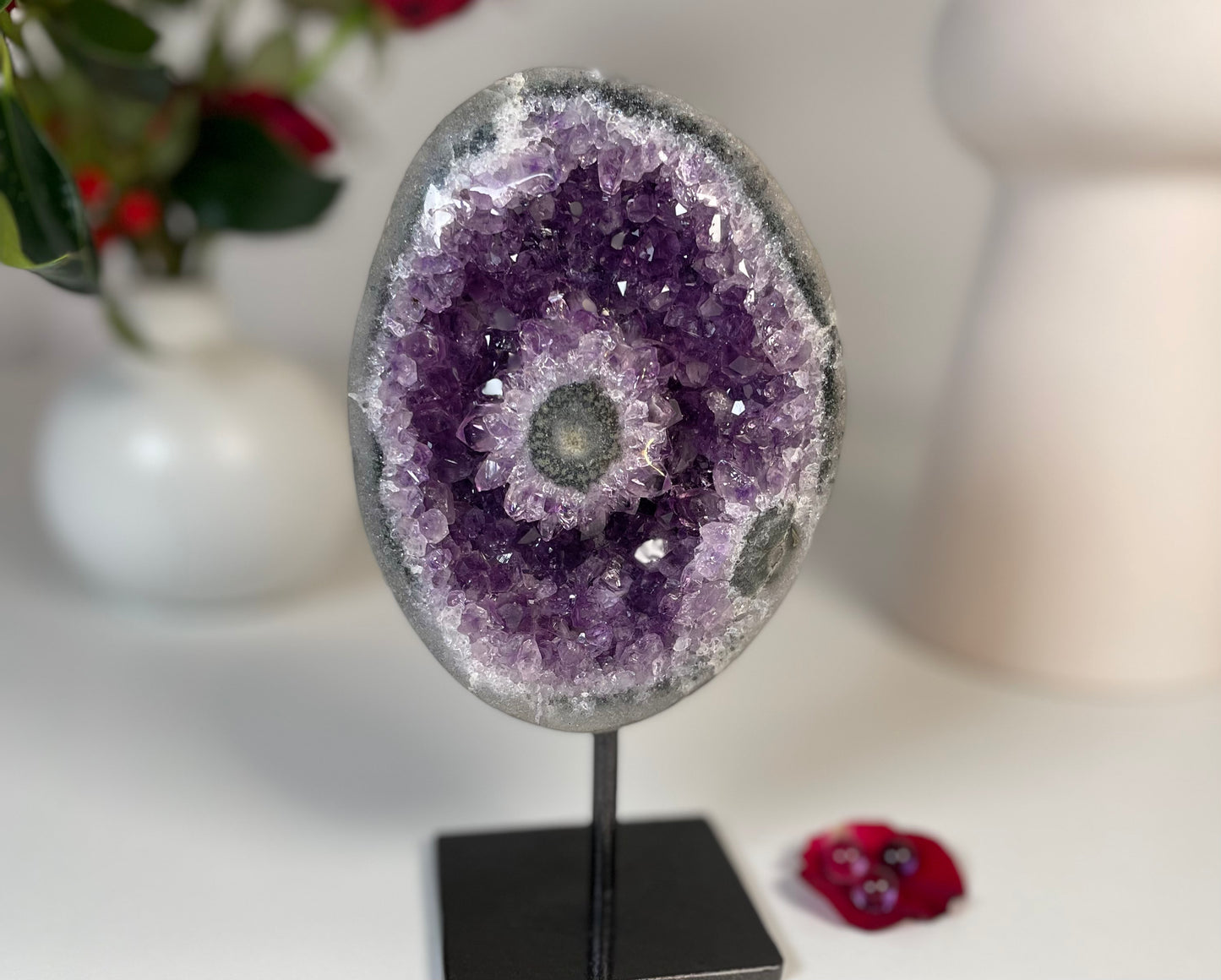 Amethyst with Stalactite Eye from Uruguay