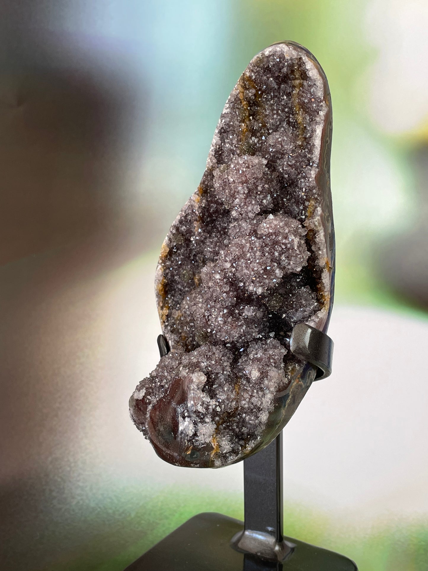 Amethyst Druzy with Stand from Uruguay