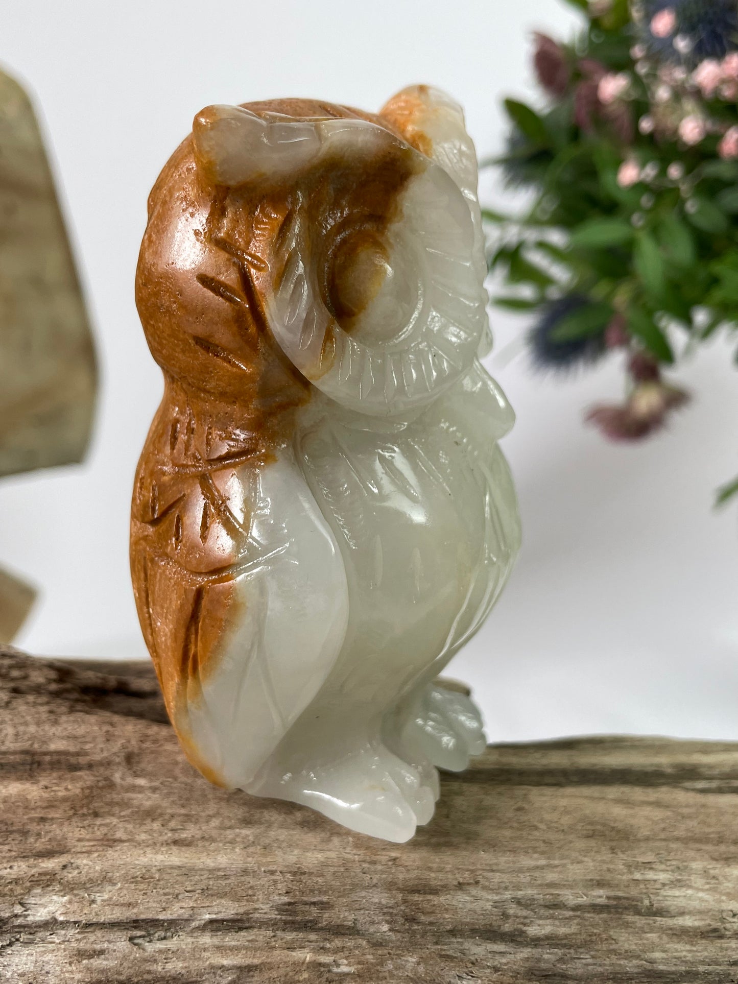 Jade Owl White Brown I