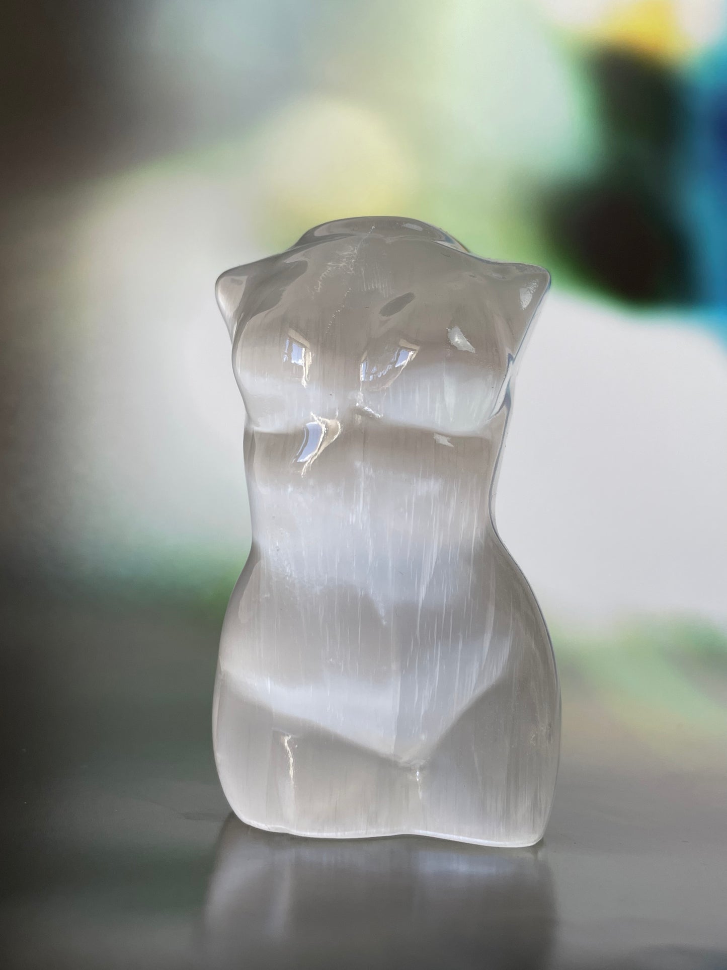 Selenite Crystal Female Body, Satin Spar Gypsum