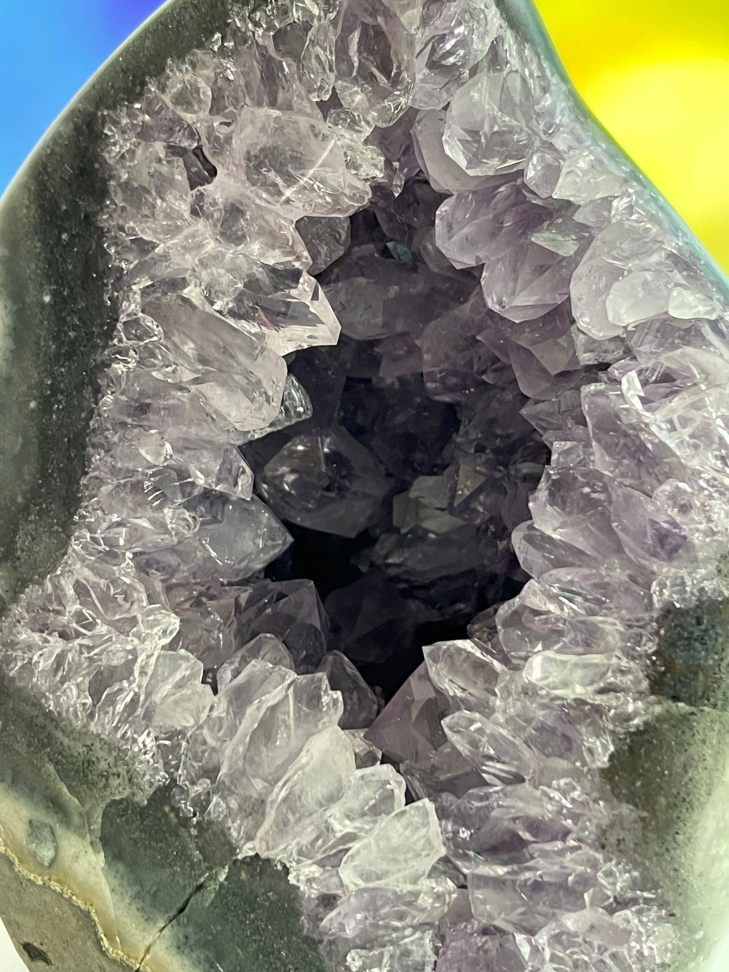 Amethyst Geode Flame from Uruguay