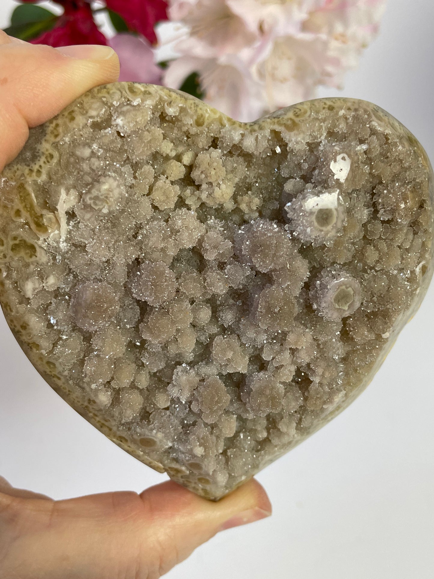 Jasper Druzy Yellow with Stalactite eye and Quartz