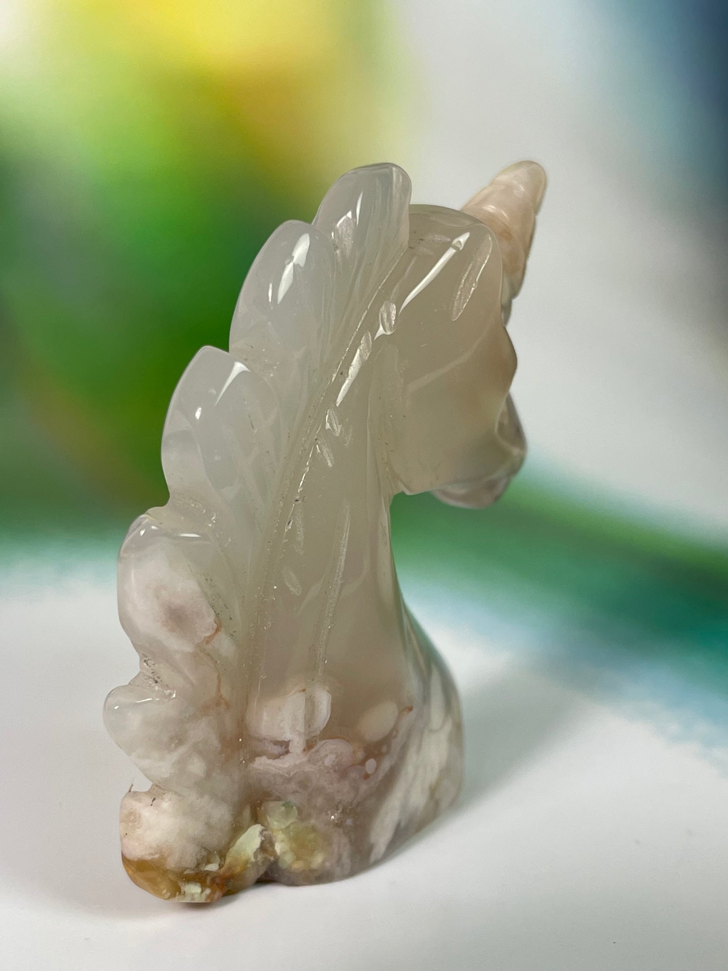 Flower Agate Unicorn