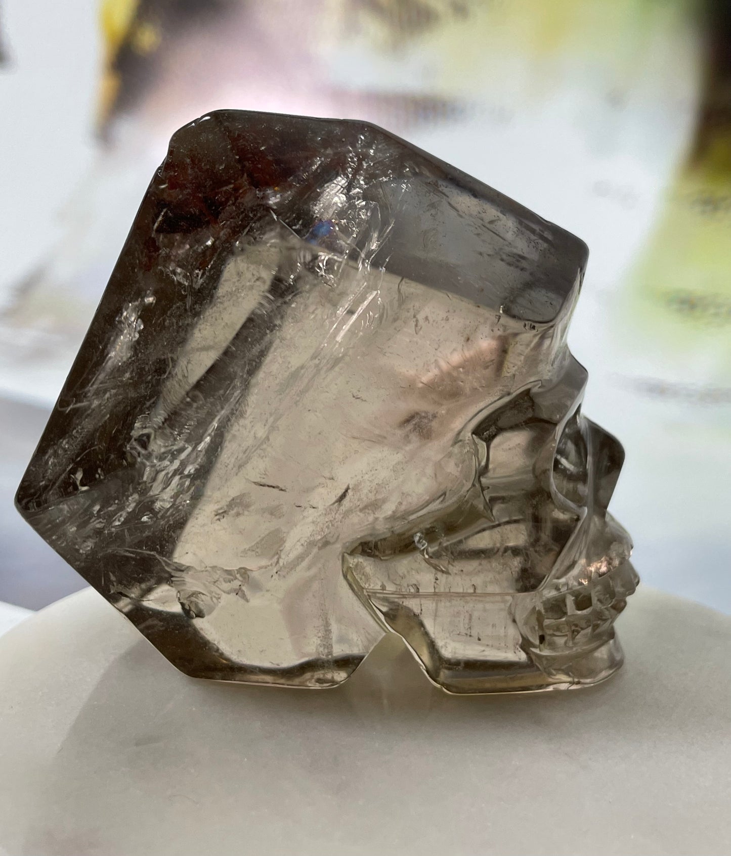Skull Smokey Quartz Crystal