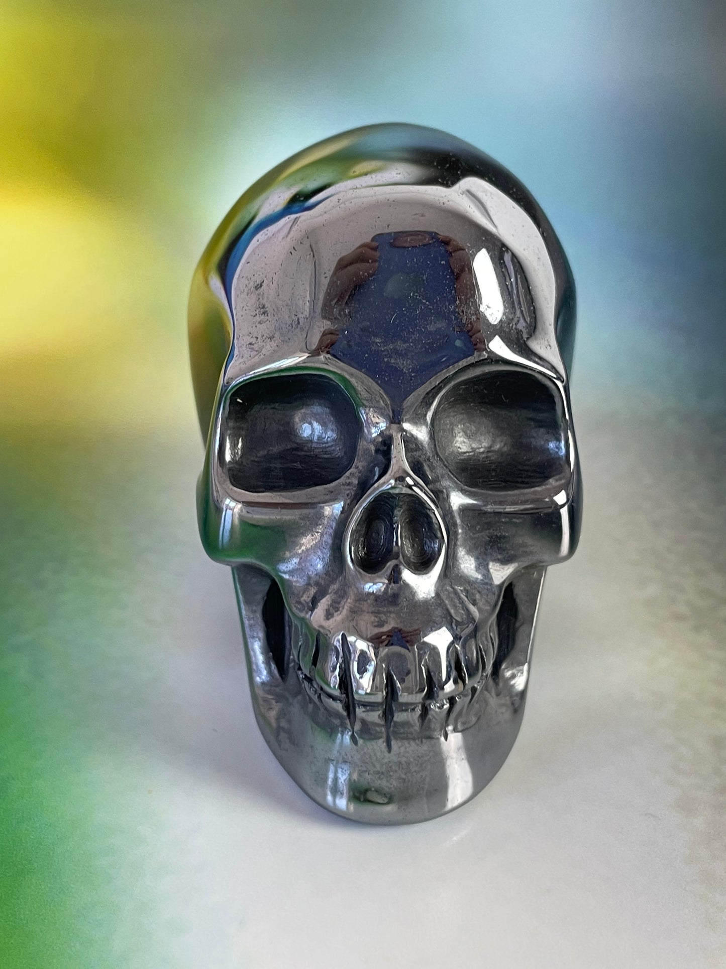Titanium Quartz Crystal Skull