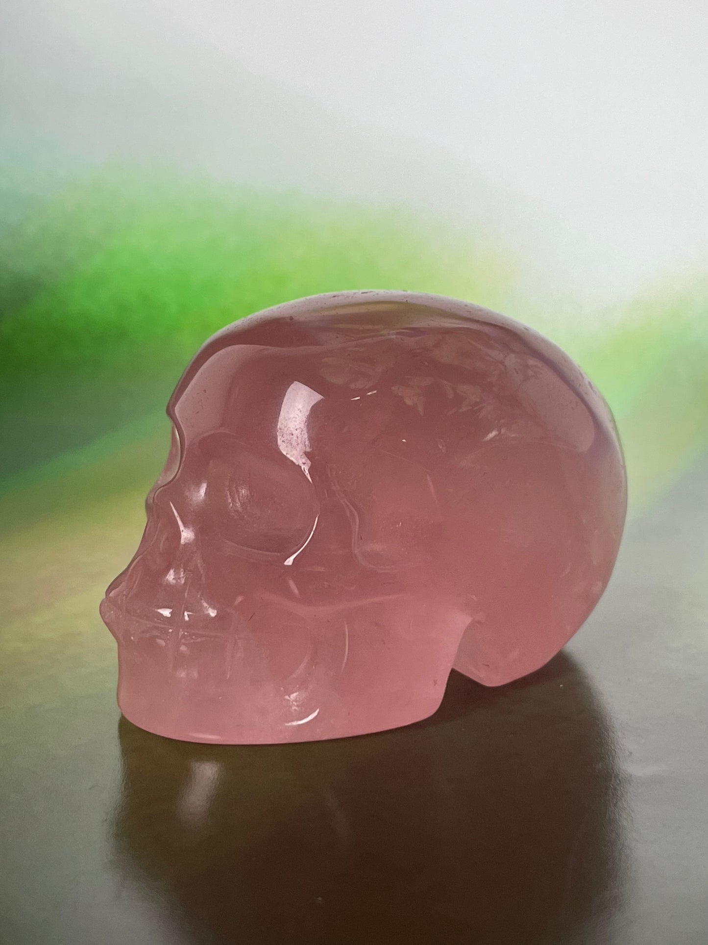 Rose Quartz Skull S