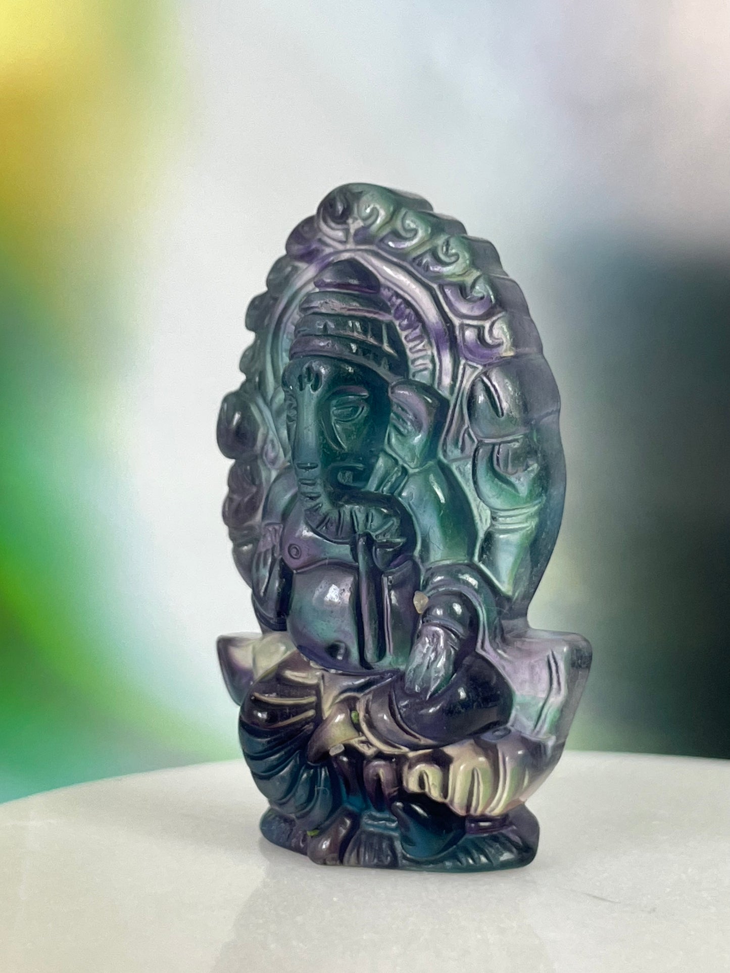 Fluorite Ganesh Multicolor
