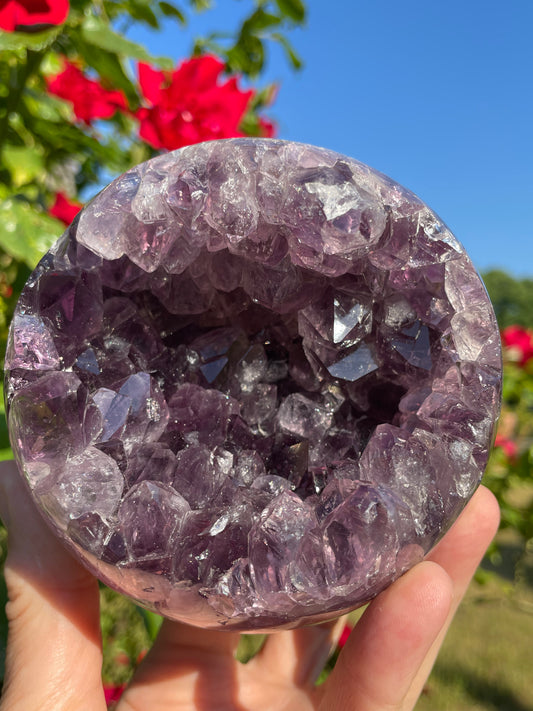 Amethyst Large Geode Sphere from Uruguay