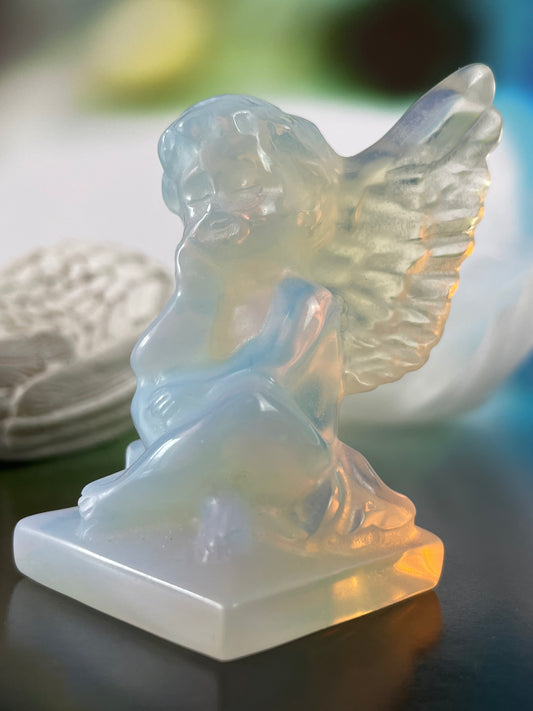 Opal Angel Carving