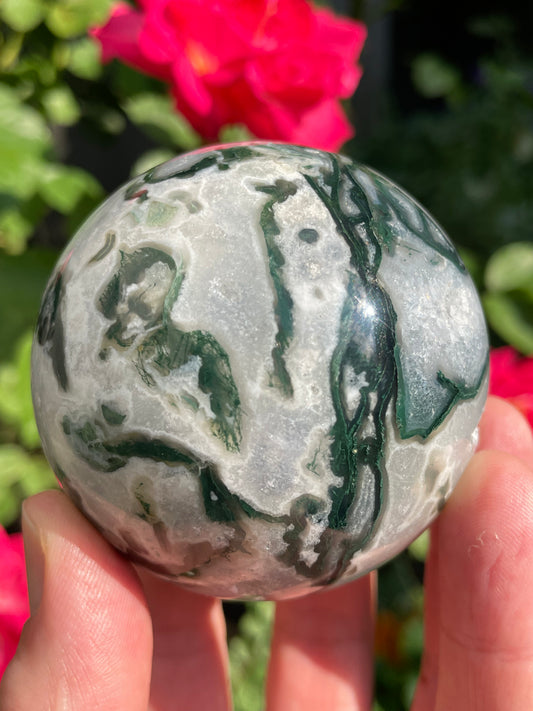 Moss Agate Sphere lll