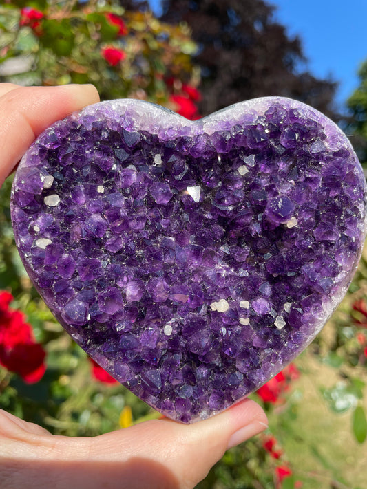 Amethyst Heart from Uruguay