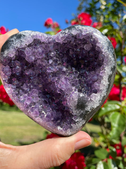 Amethyst Heart from Uruguay