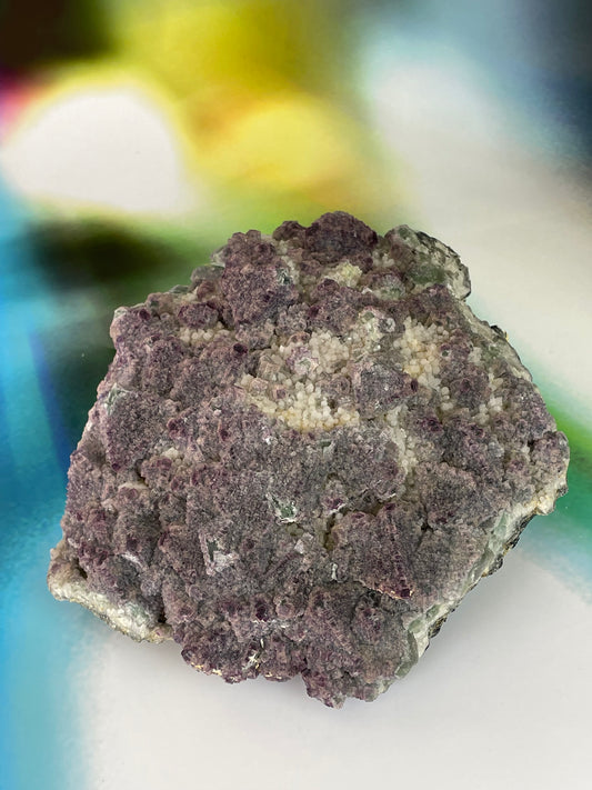 Fluorite Purple Green with Quartz from Huanggangliang, Inner Mongolia