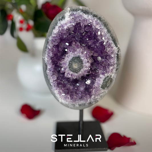 Amethyst with Stalactite Eye from Uruguay