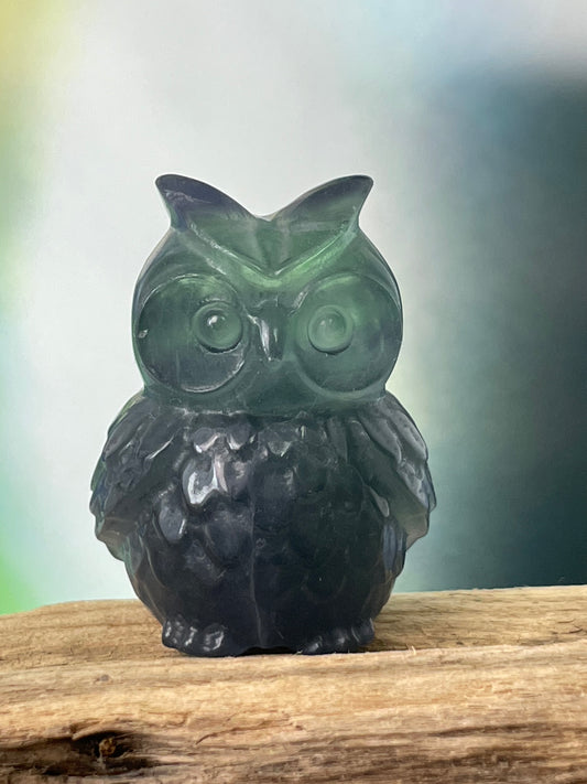 Fluorite Owl Green