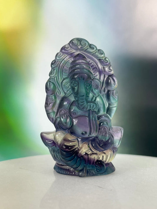 Fluorite Ganesh Multicolor